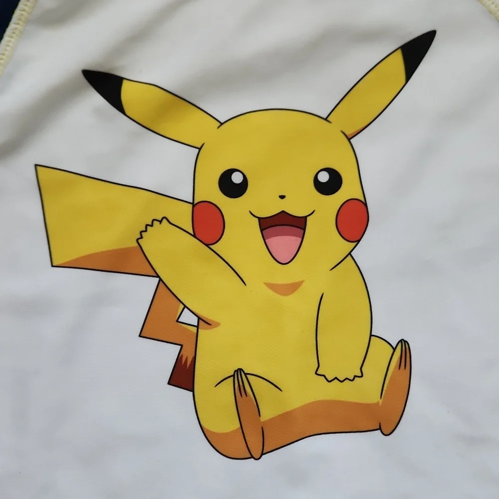 Pokemon Pikachu Rash Guard Rashguard GUC - Picture 2 of 3